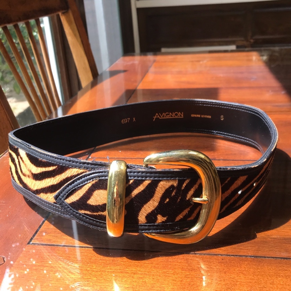Size S Belt - Genuine Leather w/ Calf’s Hair